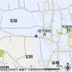 徳島県阿南市宝田町宝田周辺の地図