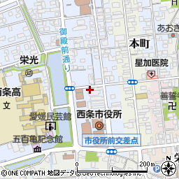 愛媛県西条市明屋敷159-1周辺の地図