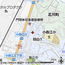 門司小森江郵便局 ＡＴＭ周辺の地図