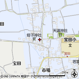 徳島県阿南市宝田町梅の本517-4周辺の地図