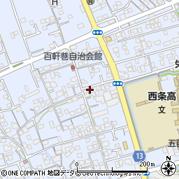愛媛県西条市明屋敷420-2周辺の地図