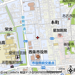 愛媛県西条市明屋敷152周辺の地図