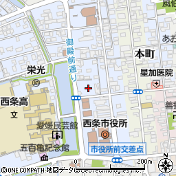 愛媛県西条市明屋敷157周辺の地図