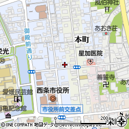 愛媛県西条市明屋敷71周辺の地図