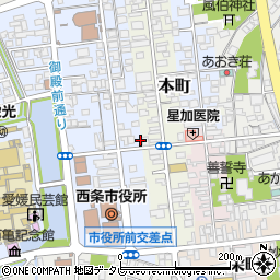 愛媛県西条市明屋敷70周辺の地図