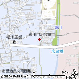 東川自治会館周辺の地図