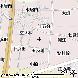 徳島県阿南市七見町念仏免周辺の地図
