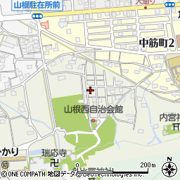 愛媛県新居浜市山根町7-36周辺の地図