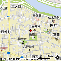 徳島県阿南市富岡町東仲町周辺の地図