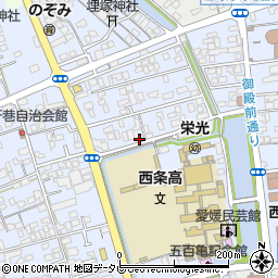 愛媛県西条市明屋敷436-4周辺の地図