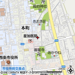 愛媛県西条市明屋敷2周辺の地図