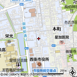 愛媛県西条市明屋敷144周辺の地図
