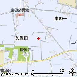 徳島県阿南市宝田町久保田周辺の地図