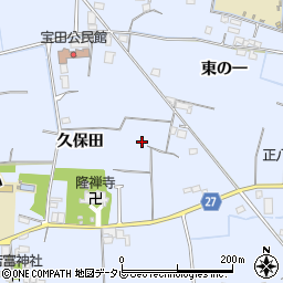 徳島県阿南市宝田町（久保田）周辺の地図
