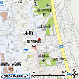 愛媛県西条市明屋敷6周辺の地図