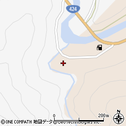 和歌山県田辺市龍神村甲斐ノ川1136周辺の地図