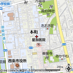 愛媛県西条市明屋敷52周辺の地図