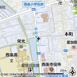 愛媛県西条市明屋敷180-1周辺の地図