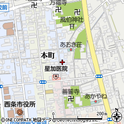 愛媛県西条市明屋敷7周辺の地図
