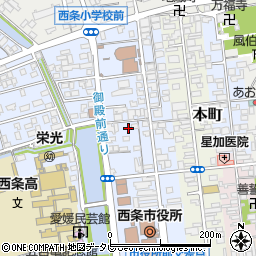 愛媛県西条市明屋敷187周辺の地図