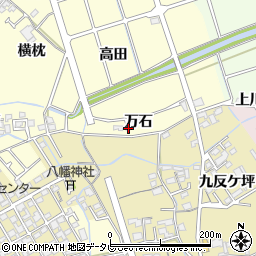 徳島県阿南市領家町万石周辺の地図