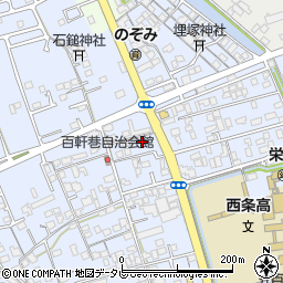 愛媛県西条市明屋敷472-7周辺の地図