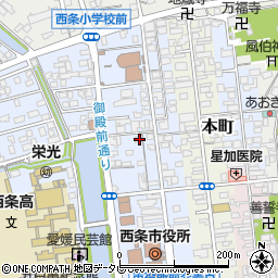 愛媛県西条市明屋敷188周辺の地図