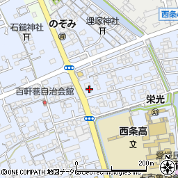 愛媛県西条市明屋敷464周辺の地図