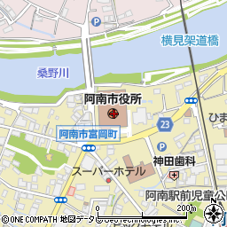 〒774-0000 徳島県阿南市（以下に掲載がない場合）の地図