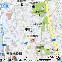 愛媛県西条市明屋敷50周辺の地図