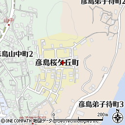 山口県下関市彦島桜ケ丘町周辺の地図