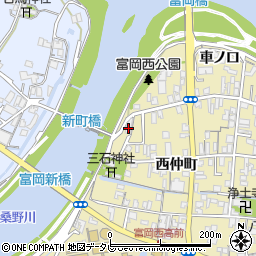 徳島県阿南市富岡町西新町73周辺の地図