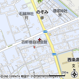 愛媛県西条市明屋敷558-4周辺の地図