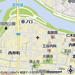 大津屋　花輪装飾部周辺の地図