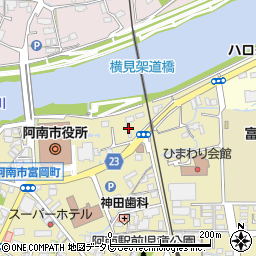 徳島県阿南市富岡町佃町周辺の地図