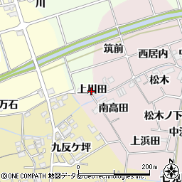 徳島県阿南市七見町上川田周辺の地図