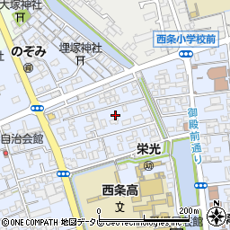 愛媛県西条市明屋敷459周辺の地図