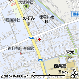愛媛県西条市明屋敷602周辺の地図