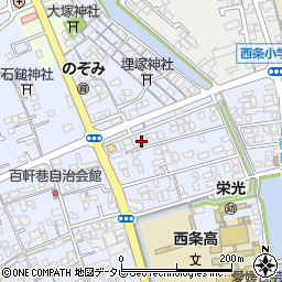 愛媛県西条市明屋敷601周辺の地図