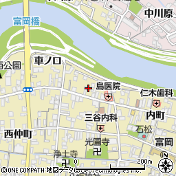 徳島県阿南市富岡町東新町周辺の地図