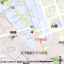 徳島県阿南市福村町南筋75周辺の地図