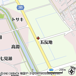 徳島県阿南市西路見町五反地周辺の地図
