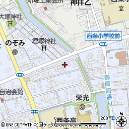 愛媛県西条市明屋敷614周辺の地図