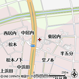 徳島県阿南市七見町中居内268周辺の地図