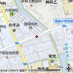 愛媛県西条市明屋敷628周辺の地図