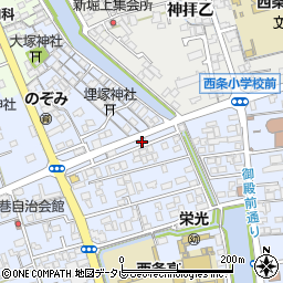 愛媛県西条市明屋敷625周辺の地図