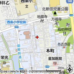愛媛県西条市明屋敷90周辺の地図