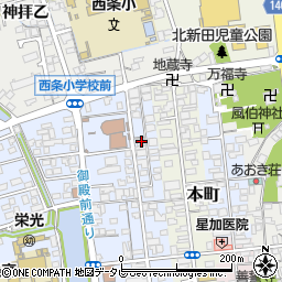 愛媛県西条市明屋敷118周辺の地図