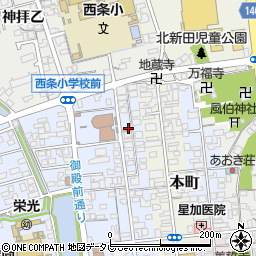 愛媛県西条市明屋敷117-1周辺の地図