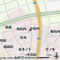 徳島県阿南市七見町中居内283周辺の地図